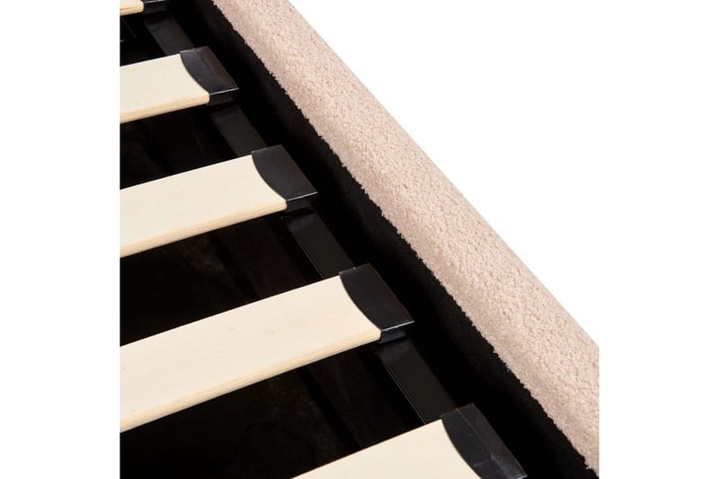 Sänky säilytystilalla Orbey - Beige, 160x200 cm - Huonekalut - Sänky - Sänkykehikot & sängynrungot