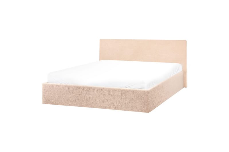 Sänky säilytystilalla Orbey - Beige, 160x200 cm - Huonekalut - Sänky - Sänkykehikot & sängynrungot