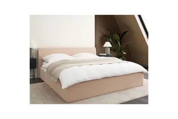 Sänky säilytystilalla Orbey - Beige, 180x200 cm - Huonekalut - Sänky - Sänkykehikot & sängynrungot