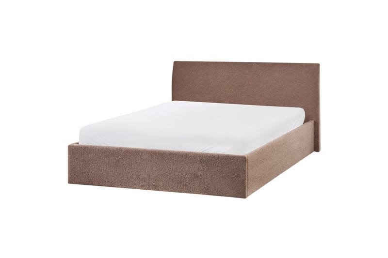 Sänky säilytystilalla Orbey - Ruskea, 140x200 cm - Huonekalut - Sänky - Sänkykehikot & sängynrungot