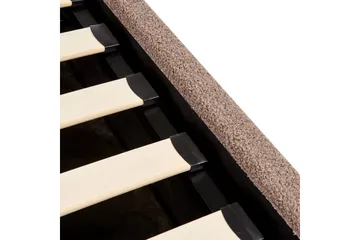 Sänky säilytystilalla Orbey - Ruskea, 140x200 cm - Huonekalut - Sänky - Sänkykehikot & sängynrungot