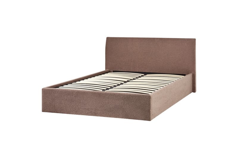 Sänky säilytystilalla Orbey - Ruskea, 140x200 cm - Huonekalut - Sänky - Sänkykehikot & sängynrungot