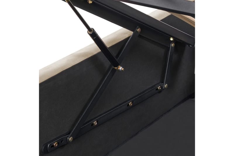 Sänky säilytystilalla Rochefort - Beige, 160x200 cm - Huonekalut - Sänky - Sänkykehikot & sängynrungot