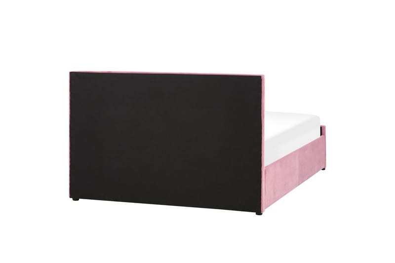 Sänky säilytystilalla Rochefort - Vaaleanpunainen, Rosa, 140x200 cm - Huonekalut - Sänky - Sänkykehikot & sängynrungot