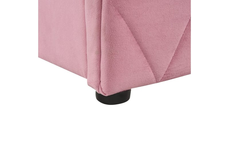 Sänky säilytystilalla Rochefort - Vaaleanpunainen, Rosa, 140x200 cm - Huonekalut - Sänky - Sänkykehikot & sängynrungot
