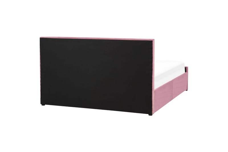 Sänky säilytystilalla Rochefort - Vaaleanpunainen, Rosa, 160x200 cm - Huonekalut - Sänky - Sänkykehikot & sängynrungot