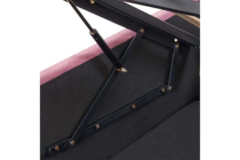 Sänky säilytystilalla Rochefort - Vaaleanpunainen, Rosa, 160x200 cm - Huonekalut - Sänky - Sänkykehikot & sängynrungot