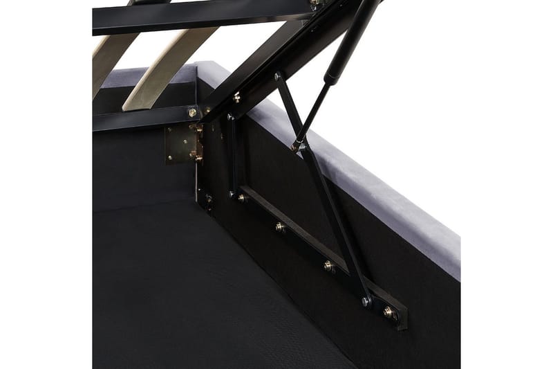 Sänky säilytystilalla Rouen - Harmaa, 140x200 cm - Huonekalut - Sänky - Sänkykehikot & sängynrungot