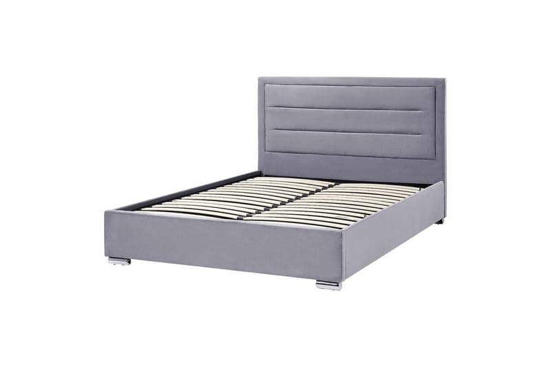 Sänky säilytystilalla Rouen - Harmaa, 160x200 cm - Huonekalut - Sänky - Sänkykehikot & sängynrungot