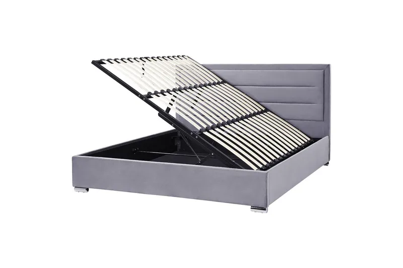 Sänky säilytystilalla Rouen, Harmaa, 180x200 cm