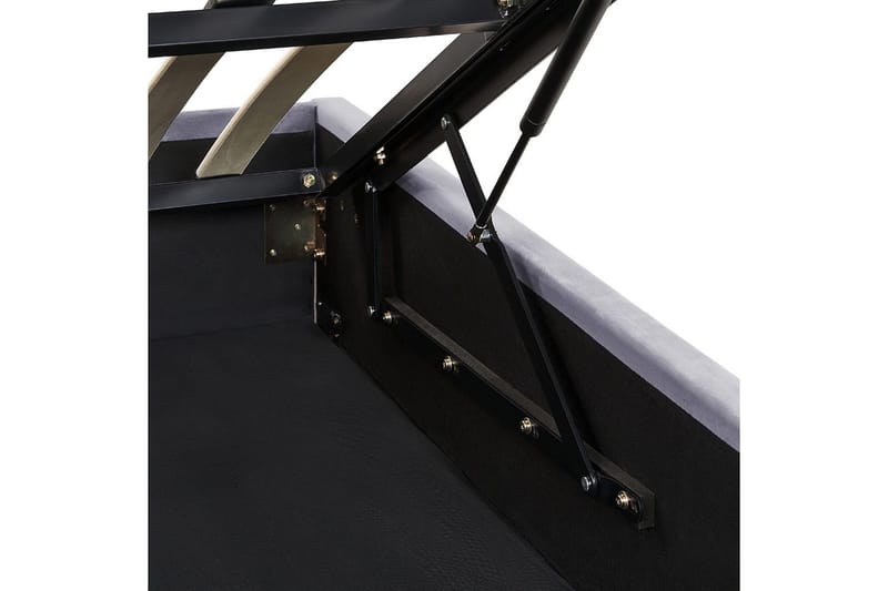 Sänky säilytystilalla Rouen - Harmaa, 180x200 cm - Huonekalut - Sänky - Sänkykehikot & sängynrungot