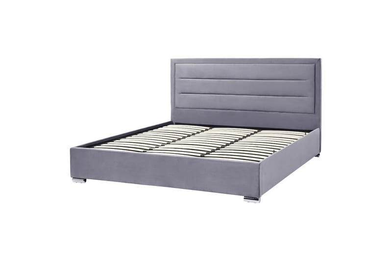 Sänky säilytystilalla Rouen - Harmaa, 180x200 cm - Huonekalut - Sänky - Sänkykehikot & sängynrungot