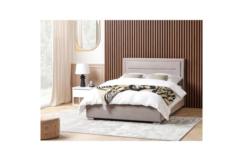 Sänky säilytystilalla Rouen - Taupe, 140x200 cm - Huonekalut - Sänky - Sänkykehikot & sängynrungot