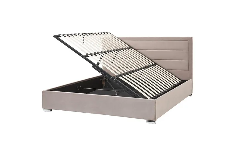 Sänky säilytystilalla Rouen, Taupe, 180x200 cm