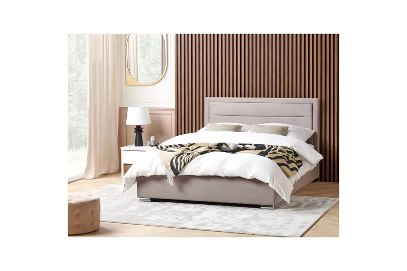 Sänky säilytystilalla Rouen - Taupe, 180x200 cm - Huonekalut - Sänky - Sänkykehikot & sängynrungot