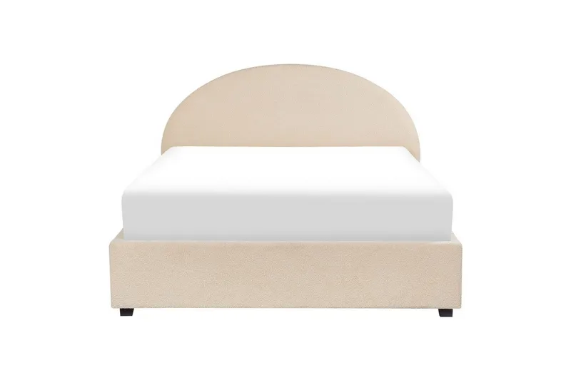 Sänky säilytystilalla Vaucluse - Beige/bouclé, Beige/Bouclé, 140x200 cm - Huonekalut - Sänky - Sänkykehikot & sängynrungot