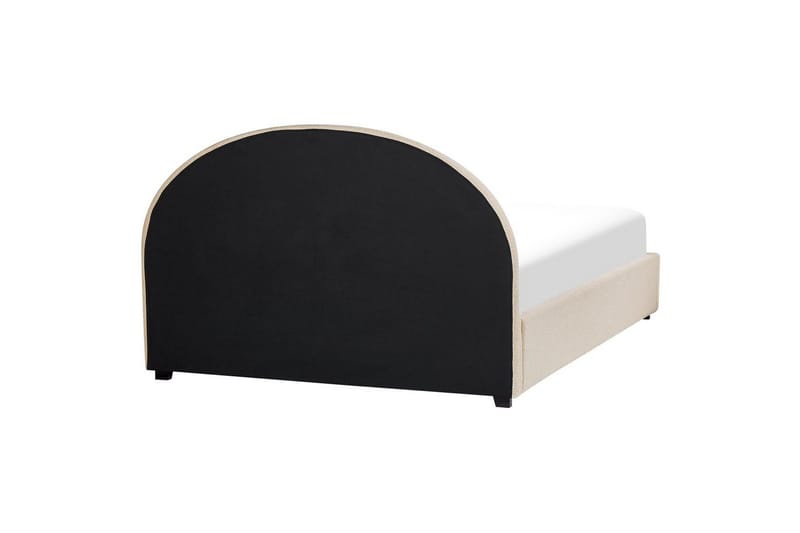 Sänky säilytystilalla Vaucluse - Beige/bouclé, Beige/Bouclé, 160x200 cm - Huonekalut - Sänky - Sänkykehikot & sängynrungot