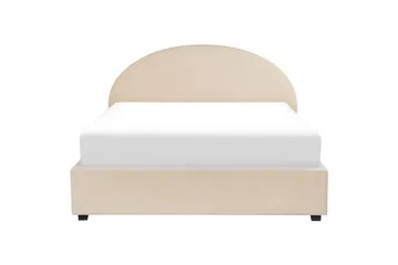 Sänky säilytystilalla Vaucluse - Beige/bouclé, Beige/Bouclé, 180x200 cm - Huonekalut - Sänky - Sänkykehikot & sängynrungot
