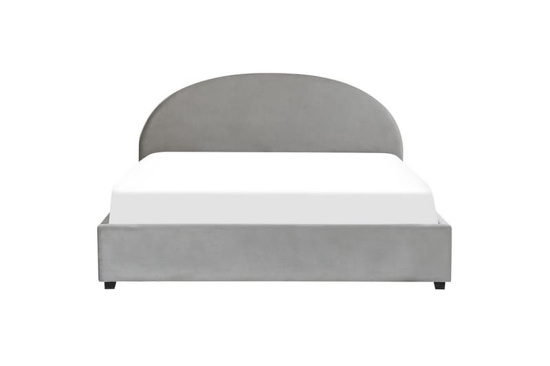Sänky säilytystilalla Vaucluse - Vaaleanharmaa/sametti, Vaaleanharmaa/Sametti, 180x200 cm - Huonekalut - Sänky - Sänkykehikot & sängynrungot