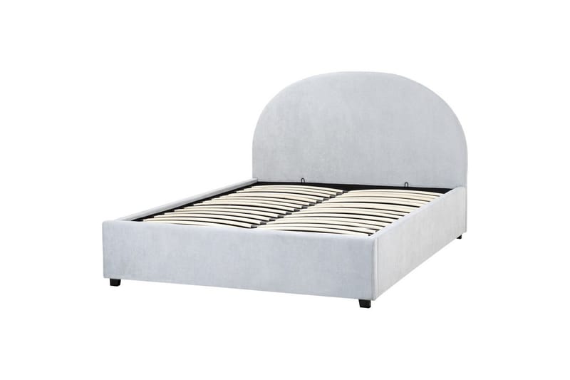 Sänky säilytystilalla Vaucluse - Vaaleansininen/polyesteri, Vaaleansininen/Polyesteri, 140x200 cm - Huonekalut - Sänky - Sänkykehikot & sängynrungot