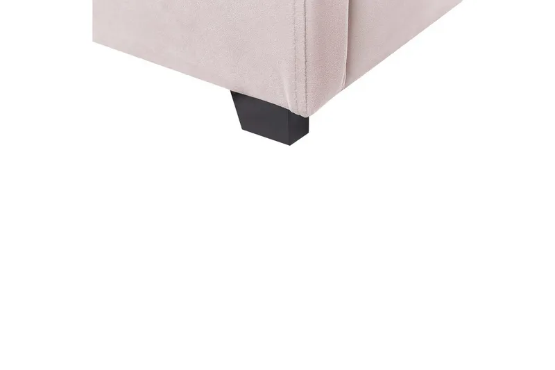 Sänky säilytystilalla Vincennes - Rosa, Musta, 140x200 cm - Huonekalut - Sänky - Sänkykehikot & sängynrungot