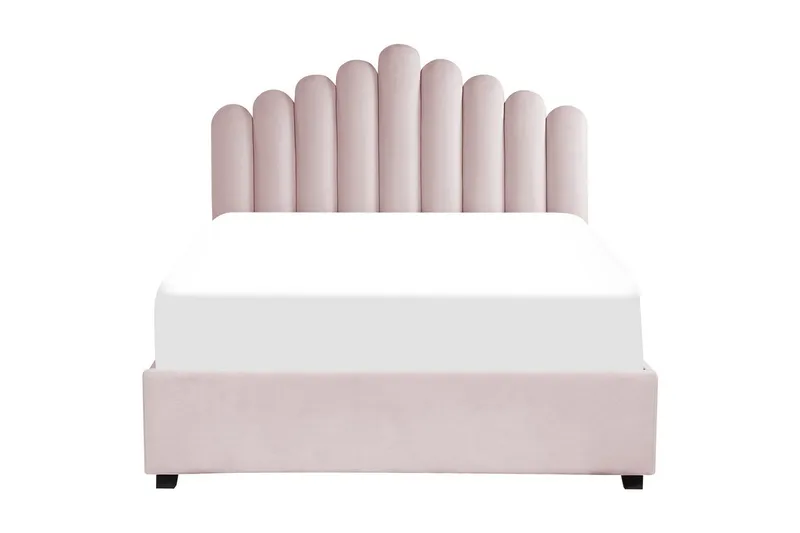 Sänky säilytystilalla Vincennes - Rosa, Musta, 140x200 cm - Huonekalut - Sänky - Sänkykehikot & sängynrungot