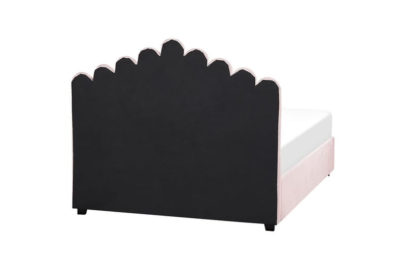 Sänky säilytystilalla Vincennes - Rosa, Musta, 140x200 cm - Huonekalut - Sänky - Sänkykehikot & sängynrungot