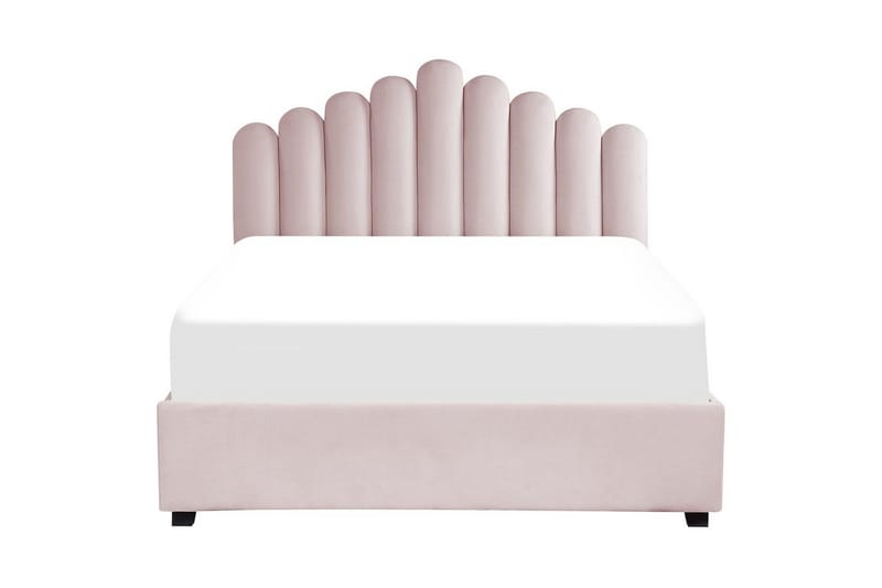 Sänky säilytystilalla Vincennes - Rosa, Musta, 160x200 cm - Huonekalut - Sänky - Sänkykehikot & sängynrungot