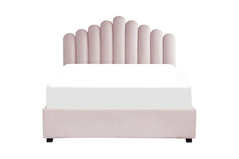 Sänky säilytystilalla Vincennes - Rosa, Musta, 160x200 cm - Huonekalut - Sänky - Sänkykehikot & sängynrungot