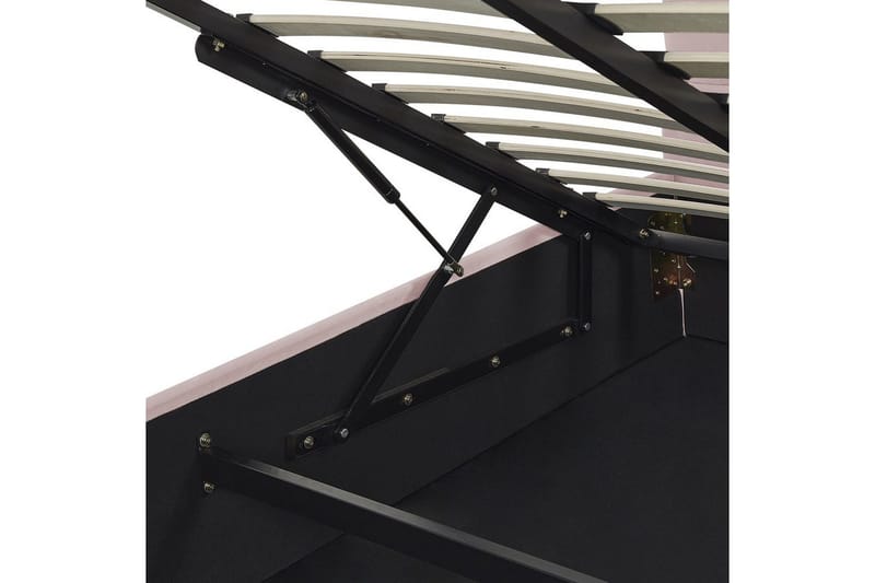 Sänky säilytystilalla Vincennes - Rosa, Musta, 160x200 cm - Huonekalut - Sänky - Sänkykehikot & sängynrungot