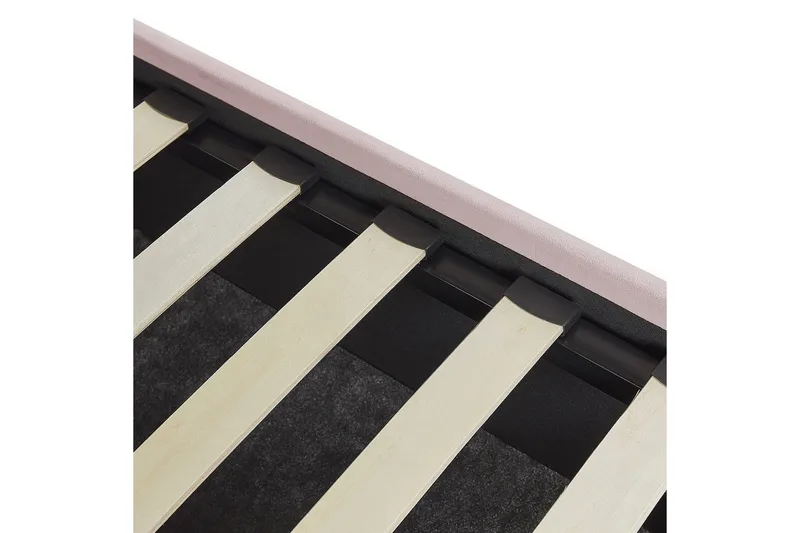 Sänky säilytystilalla Vincennes - Rosa, Musta, 160x200 cm - Huonekalut - Sänky - Sänkykehikot & sängynrungot