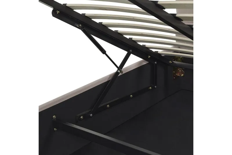 Sänky s äilytystilalla Vincennes - Taupe, musta, 140x200 cm - Huonekalut - Sänky - Sänkykehikot & sängynrungot