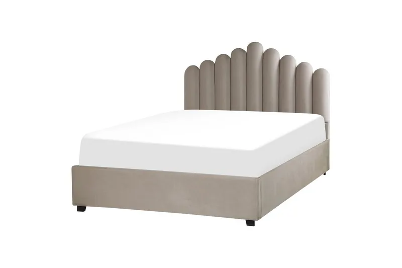 Sänky säilytystilalla Vincennes - Taupe, musta, 140x200 cm - Huonekalut - Sänky - Sänkykehikot & sängynrungot