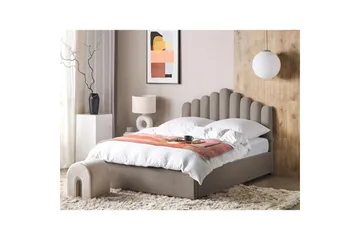 Sänky säilytystilalla Vincennes - Taupe, musta, 160x200 cm - Huonekalut - Sänky - Sänkykehikot & sängynrungot