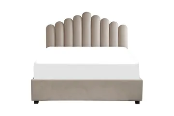 Sänky säilytystilalla Vincennes - Taupe, musta, 160x200 cm - Huonekalut - Sänky - Sänkykehikot & sängynrungot