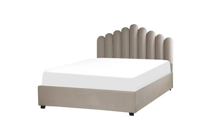 Sänky säilytystilalla Vincennes - Taupe, musta, 160x200 cm - Huonekalut - Sänky - Sänkykehikot & sängynrungot