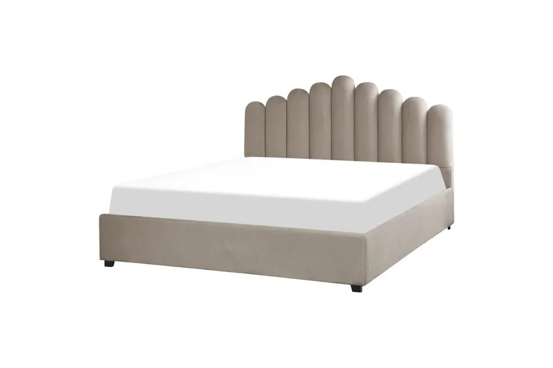 Sänky säilytystilalla Vincennes - Taupe, musta, 180x200 cm - Huonekalut - Sänky - Sänkykehikot & sängynrungot