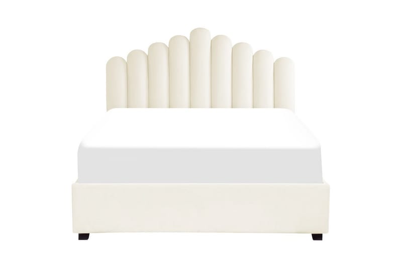 Sänky säilytystilalla Vincennes - Valkoinen, Musta, 160x200 cm - Huonekalut - Sänky - Sänkykehikot & sängynrungot