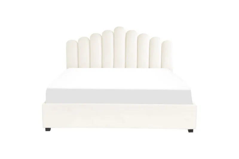 Sänky säilytystilalla Vincennes - Valkoinen, Musta, 180x200 cm - Huonekalut - Sänky - Sänkykehikot & sängynrungot