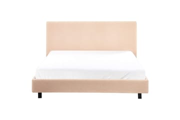Sänky sälepohjalla Albi - Beige, musta/Bouclé, 140x200 cm - Huonekalut - Sänky - Sänkykehikot & sängynrungot