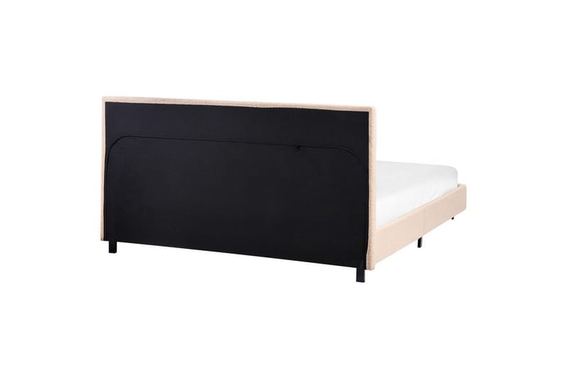 Sänky sälepohjalla Albi - Beige, musta/Bouclé, 140x200 cm - Huonekalut - Sänky - Sänkykehikot & sängynrungot