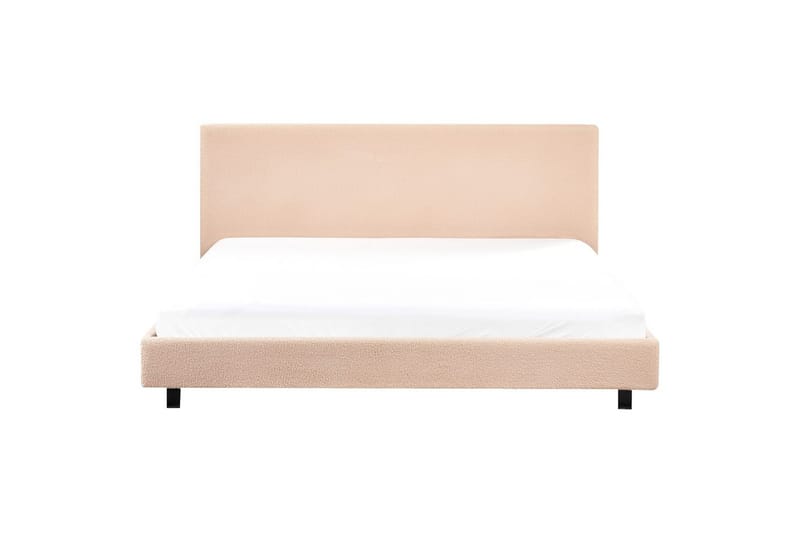 Sänky sälepohjalla Albi - Beige, musta/Bouclé, 180x200 cm - Huonekalut - Sänky - Sänkykehikot & sängynrungot