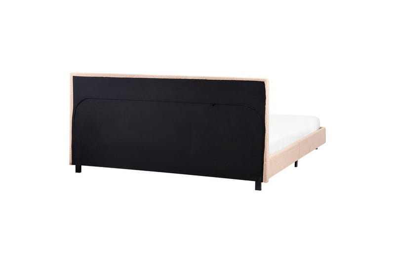 Sänky sälepohjalla Albi - Beige, musta/Bouclé, 180x200 cm - Huonekalut - Sänky - Sänkykehikot & sängynrungot