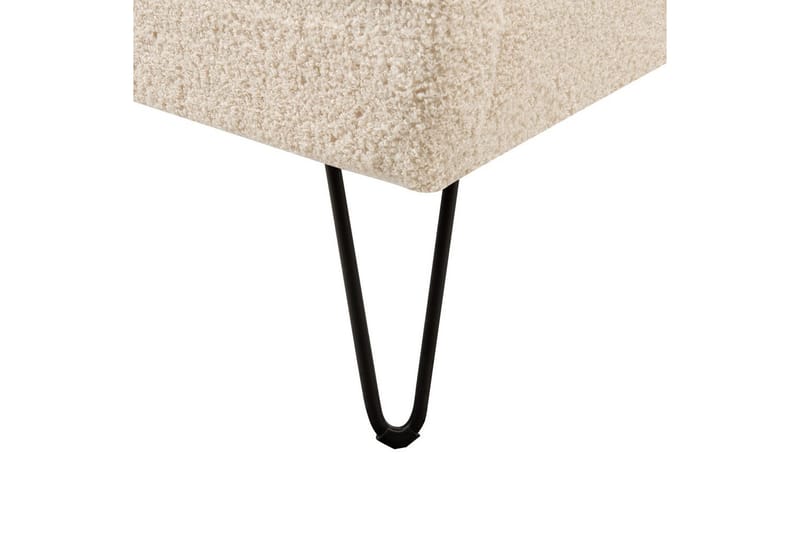 Sänky sälepohjalla Ambillou - Beige, musta, 140x200 cm - Huonekalut - Sänky - Sänkykehikot & sängynrungot