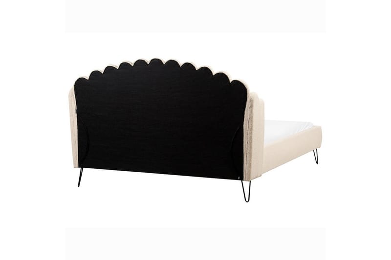 Sänky sälepohjalla Ambillou - Beige, musta, 180x200 cm - Huonekalut - Sänky - Sänkykehikot & sängynrungot