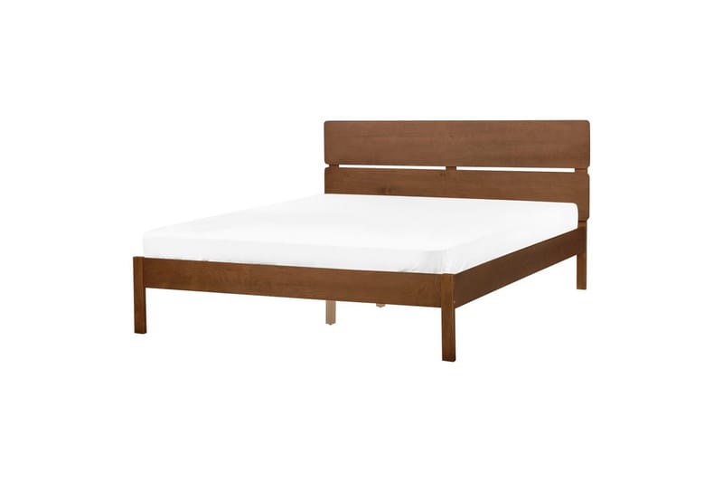 Sänky sälepohjalla Boisset, Ruskea/Kumipuu, 160x200 cm