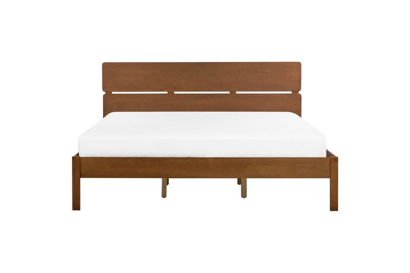 Sänky sälepohjalla Boisset - Ruskea/Kumipuu, 180x200 cm - Huonekalut - Sänky - Sänkykehikot & sängynrungot