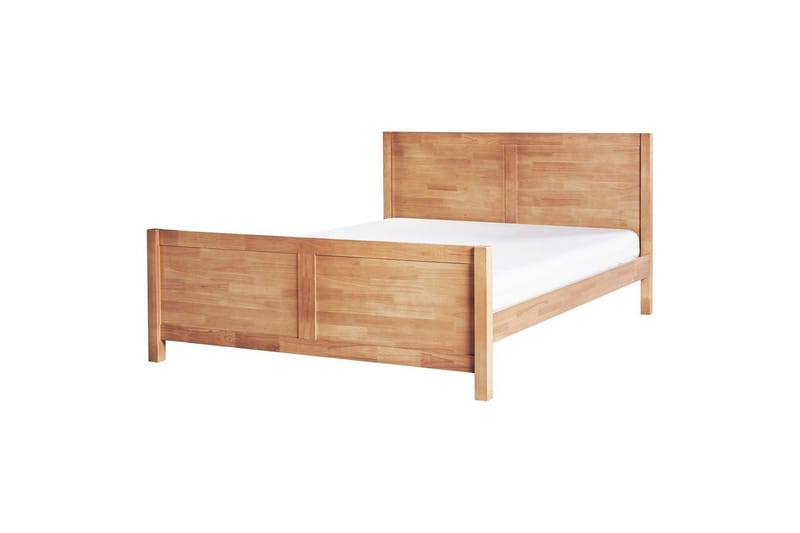 Sänky sälepohjalla Champagnat, Vaalea puu, 160x200 cm