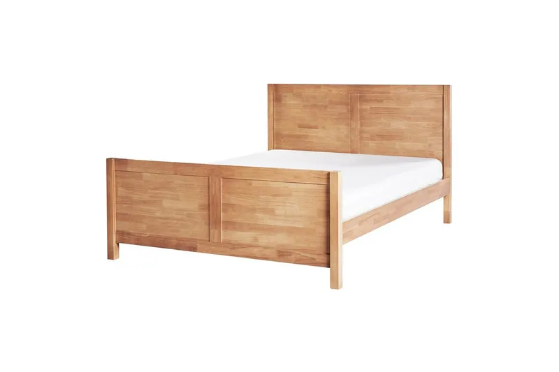 Sänky sälepohjalla Champagnat, Vaalea puu, 140x200 cm