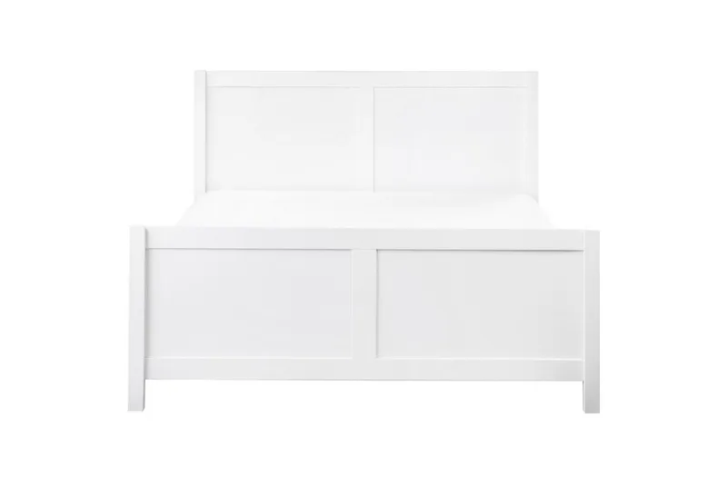 Sänky sälepohjalla Champagnat - Valkoinen, 140x200 cm - Huonekalut - Sänky - Sänkykehikot & sängynrungot